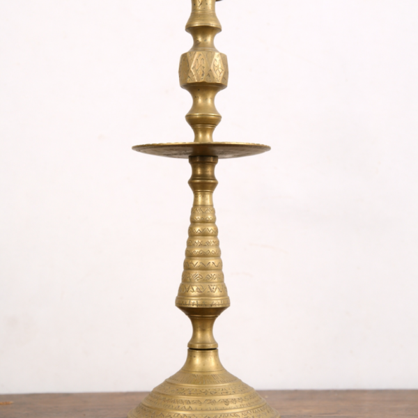 Bougeoir ancien en laiton | Décoration Vintage Maroc XIXe siècle