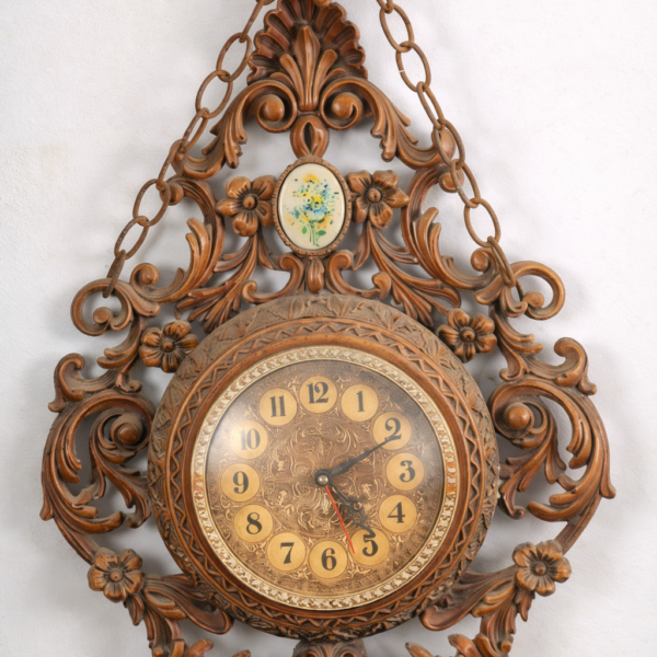 Horloge Murale Rococo Vintage Élégante | Décoration Ancienne