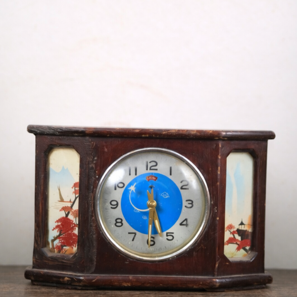 Horloge de Table Vintage Décorative | Charme Classique en Bois