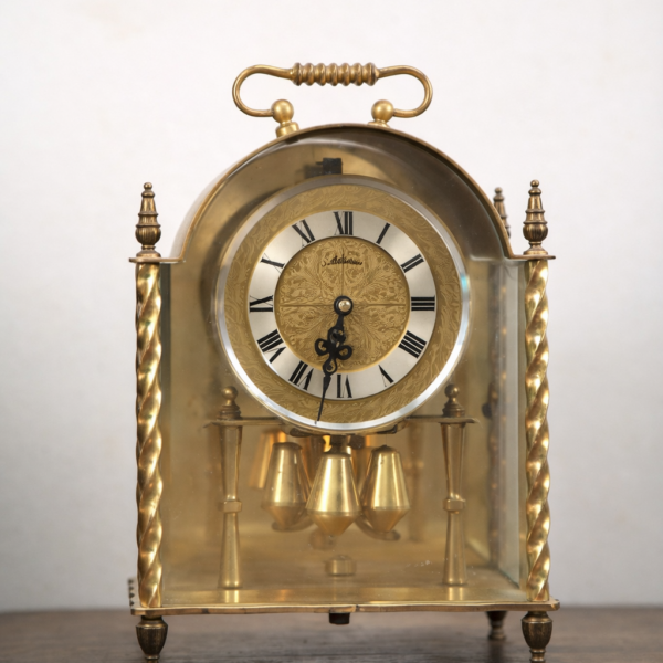 Pendule de Voyage Ancienne en Laiton Victorien | Rare.ma
