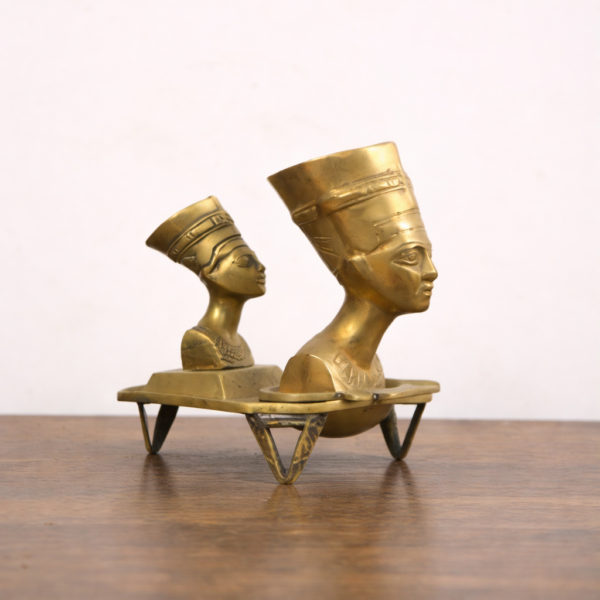 Sculpture Tribale Africaine en Laiton | Art Ethnique Élégant